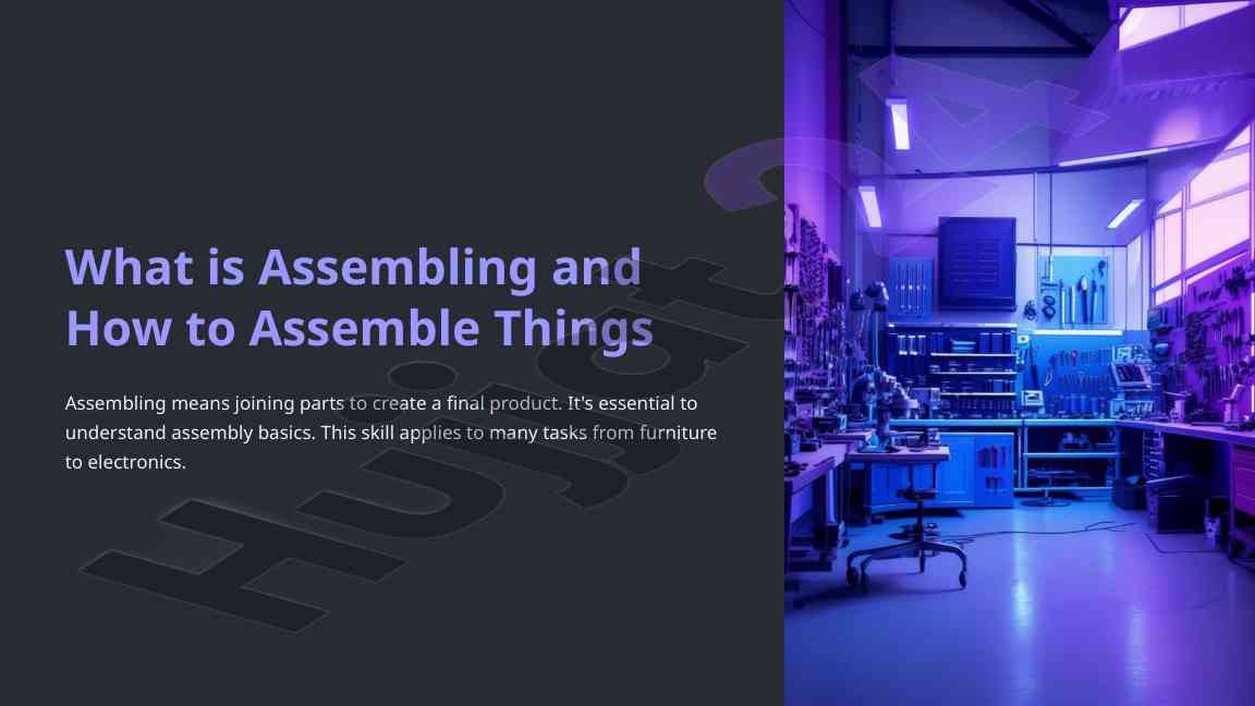 Assembling basics: techniques and essential tools