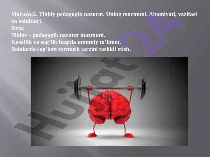 Tibbiy pedagogik nazoratning ahamiyati va vazifalari