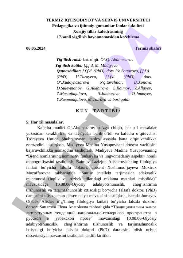 Xorijiy tillarda o‘qitish masalalari