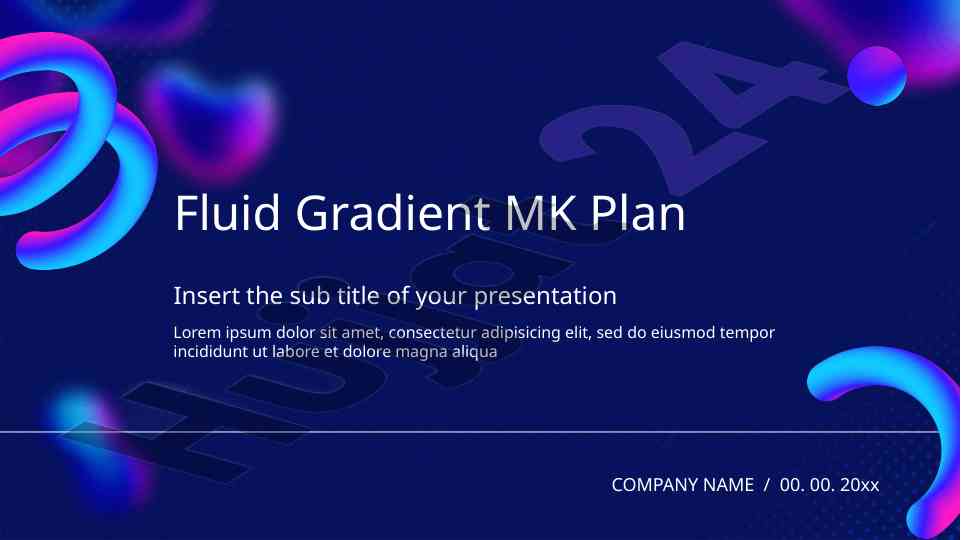 Fluid gradient mk plan presentation overview