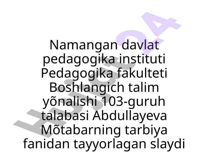 Tarbiya jarayonida oila mahalla maktab hamkorligi