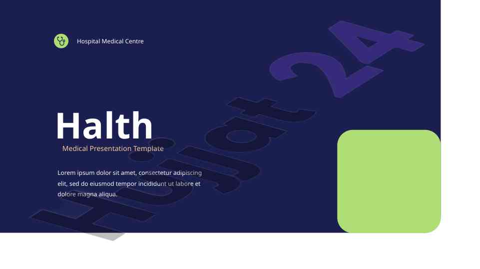 Halth medical presentation template overview