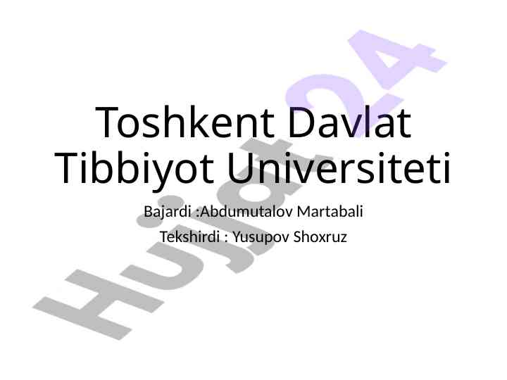 Periodontit: tish atrofidagi to‘qimalarning yallig‘lanishi