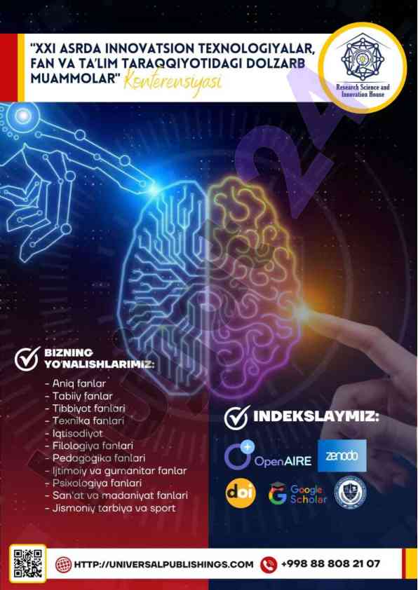 Xxi asrda innovatsion texnologiyalar va ta'lim