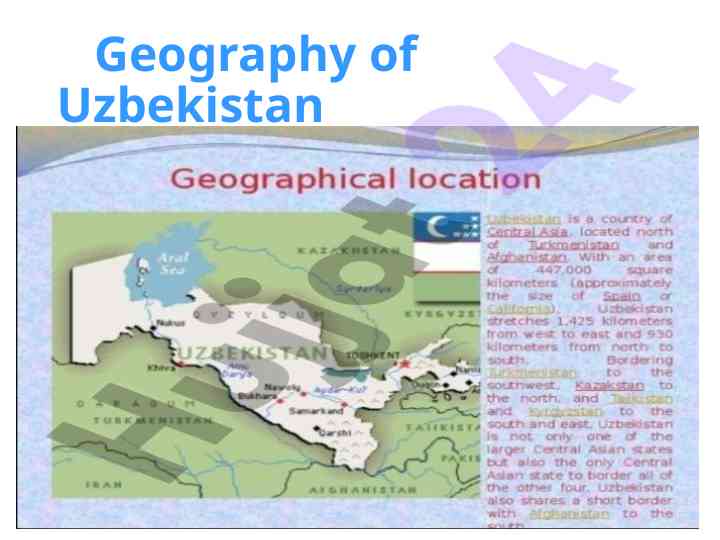 Geography of uzbekistan: landscapes and resources
