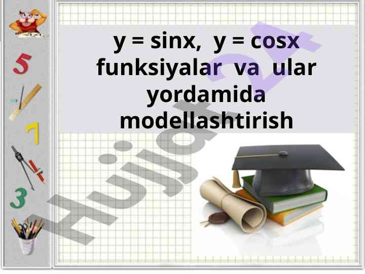 Modellashtirish va funksiyalar dars ishlanmasi