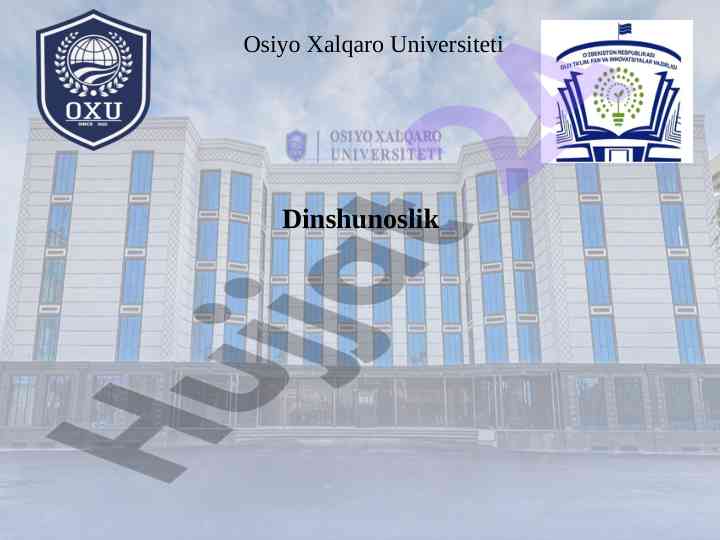Milliy dinlar: yahudiylik va boshqa o‘ziga xos dinlar