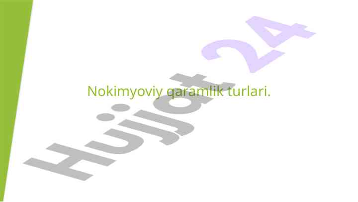 Nokimyoviy qaramlik turlari va ta'siri