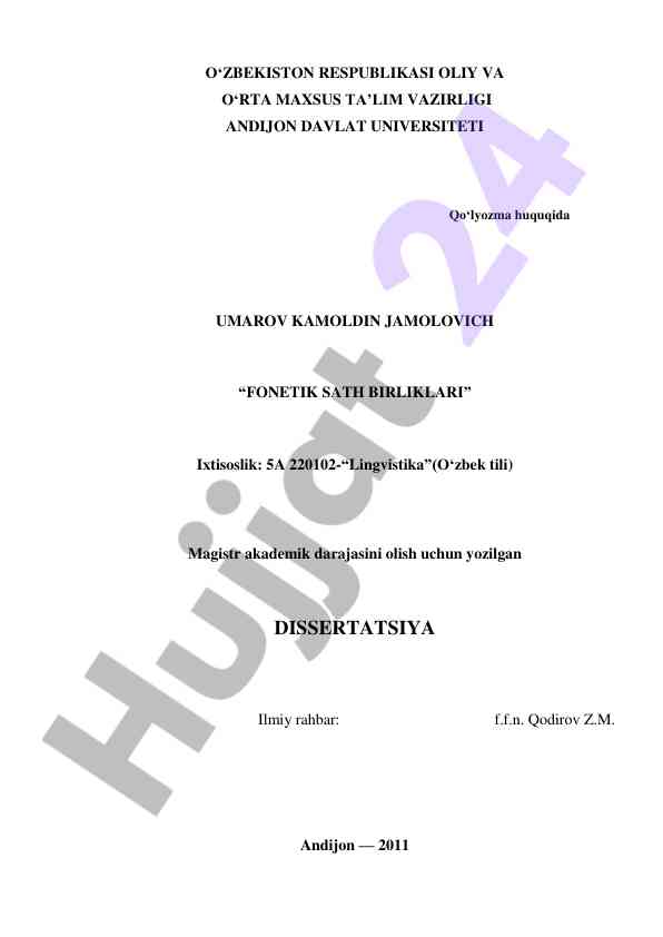Fonetik sath birliklari tajribasi