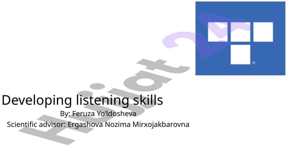 Developing effective listening skills in communication