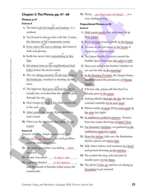 Understanding phrases and prepositional use in english