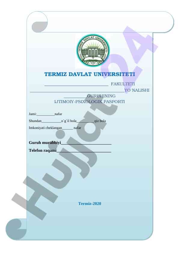 Ijtimoiy-psixologik pasport natijalari