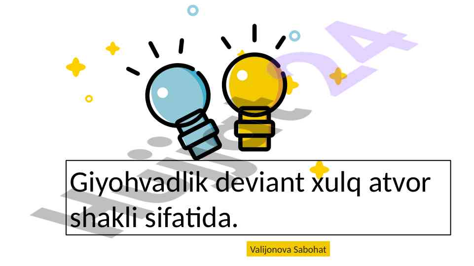 Giyohvandlik va taksikomaniya: xulq atvor shakli