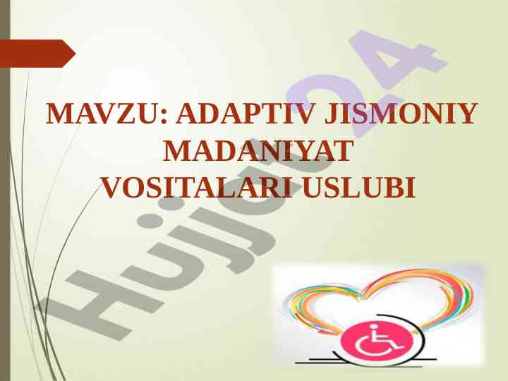 Adaptiv jismoniy tarbiya ushlublari tahlili