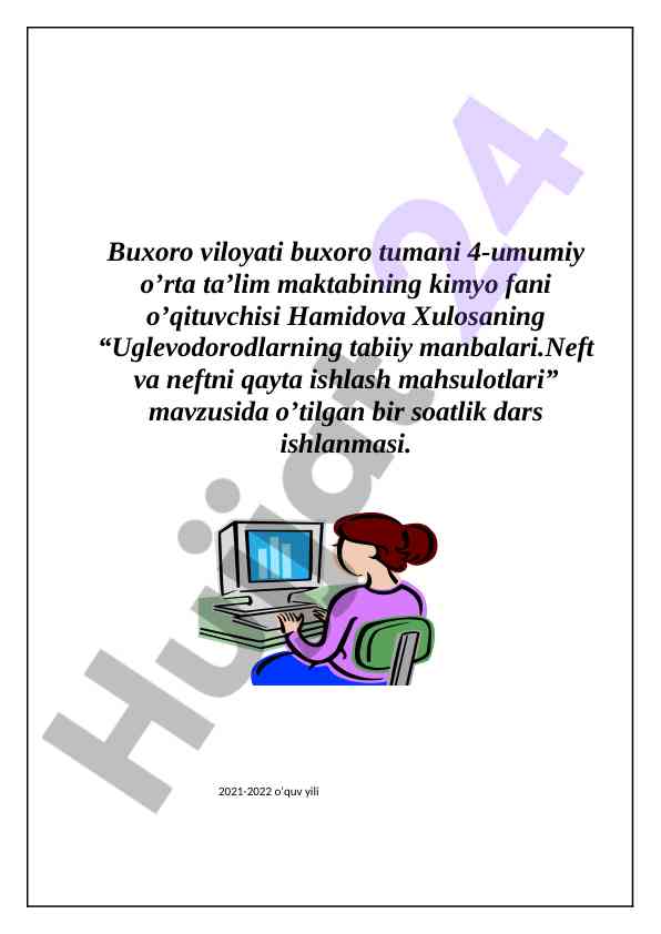 Uglevodorodlarning tabiiy manbalari dars ishlanmasi
