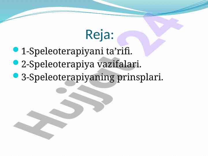 Speleoterapiya va uning ta'siri haqida ma'lumotlar