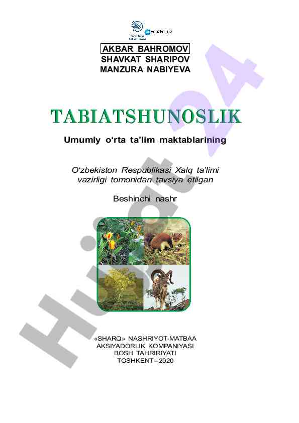 Umumiy o‘rta ta’lim maktablari darslik mavzulari