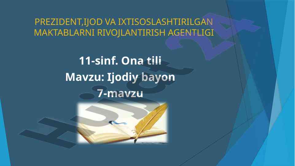 Ijodiy bayon mavzusida tahlil va fikrlar