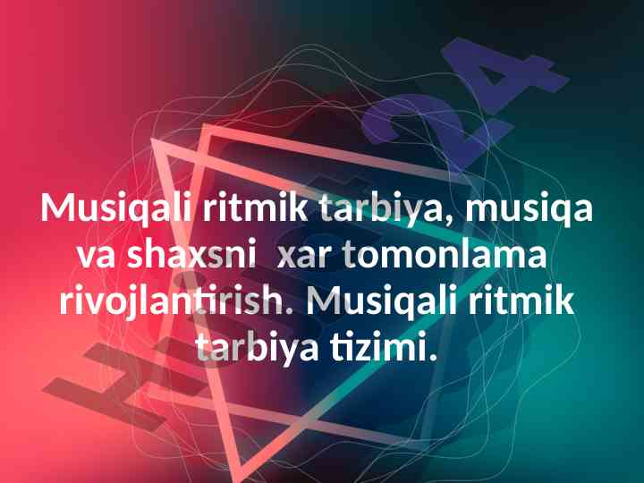 Musical rhythm education and its development impact