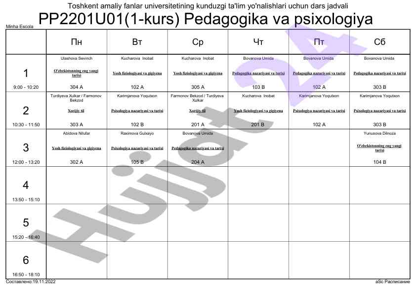 O'zbekiston tarixi va pedagogika nazariyasi darslari