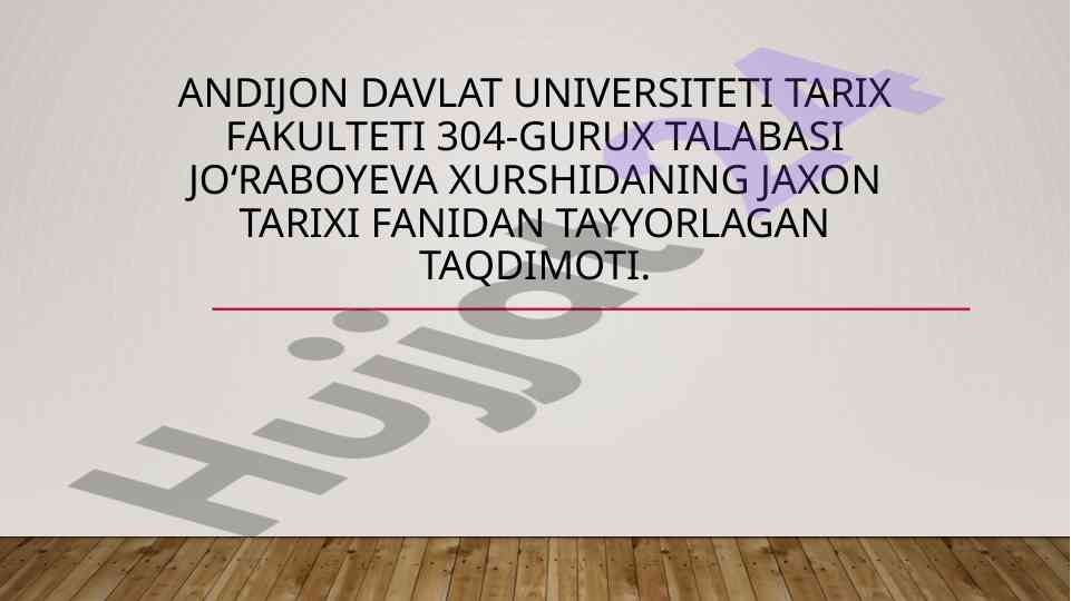 Afgʻoniston yangi davrda taqdimoti