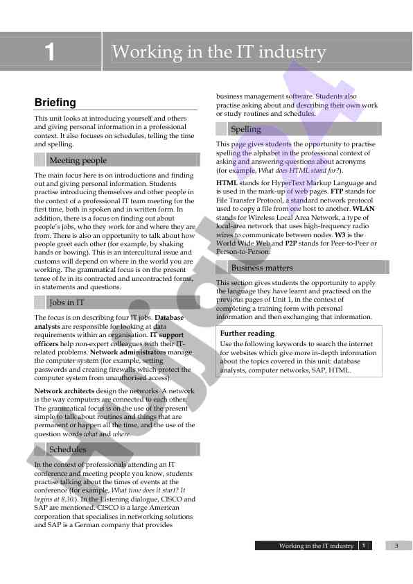 Introduction to professional communication in it