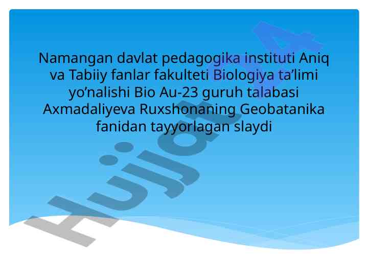 Fitotsenoz strukturasi tahlili va ekologik xususiyatlari