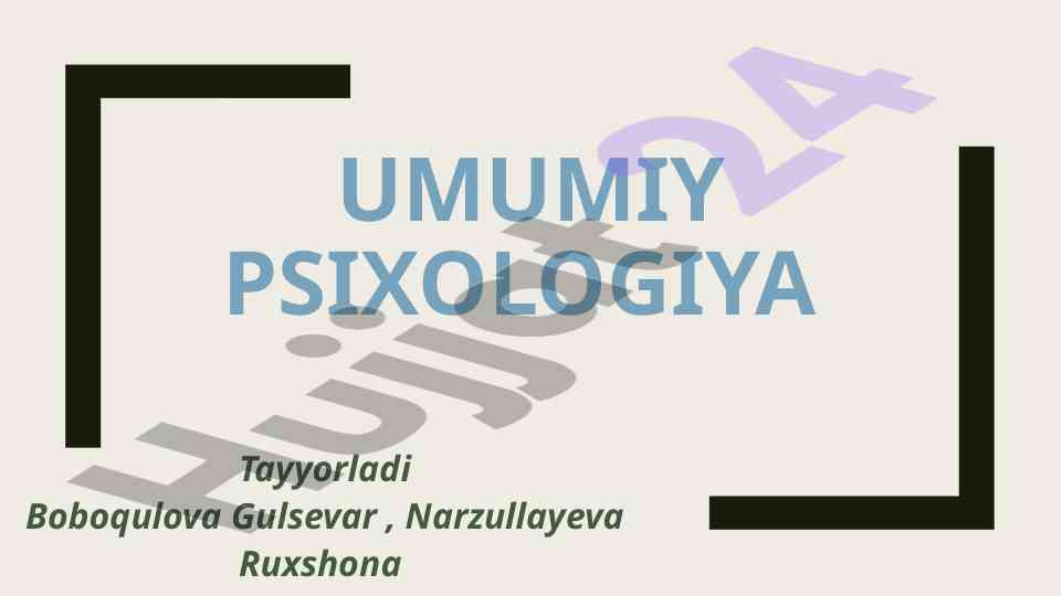 Faoliyat va motivatsiya tabiati: psixologik asoslar