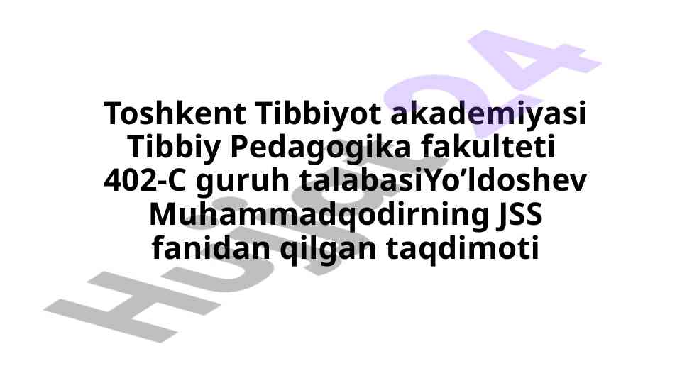 Tibbiy hisob hujjatlarini takomillashtirish