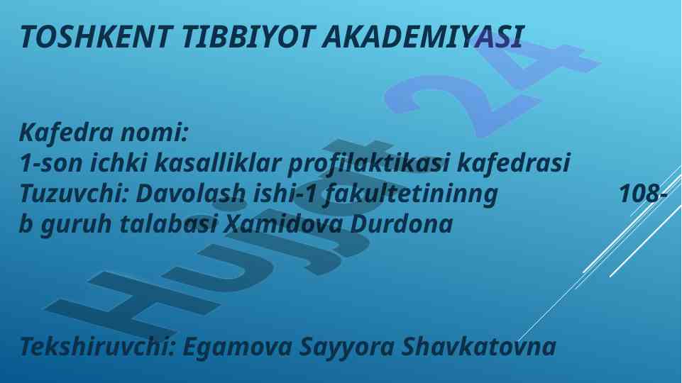 Patsient bilan muloqot ko`nikmalari tahlili
