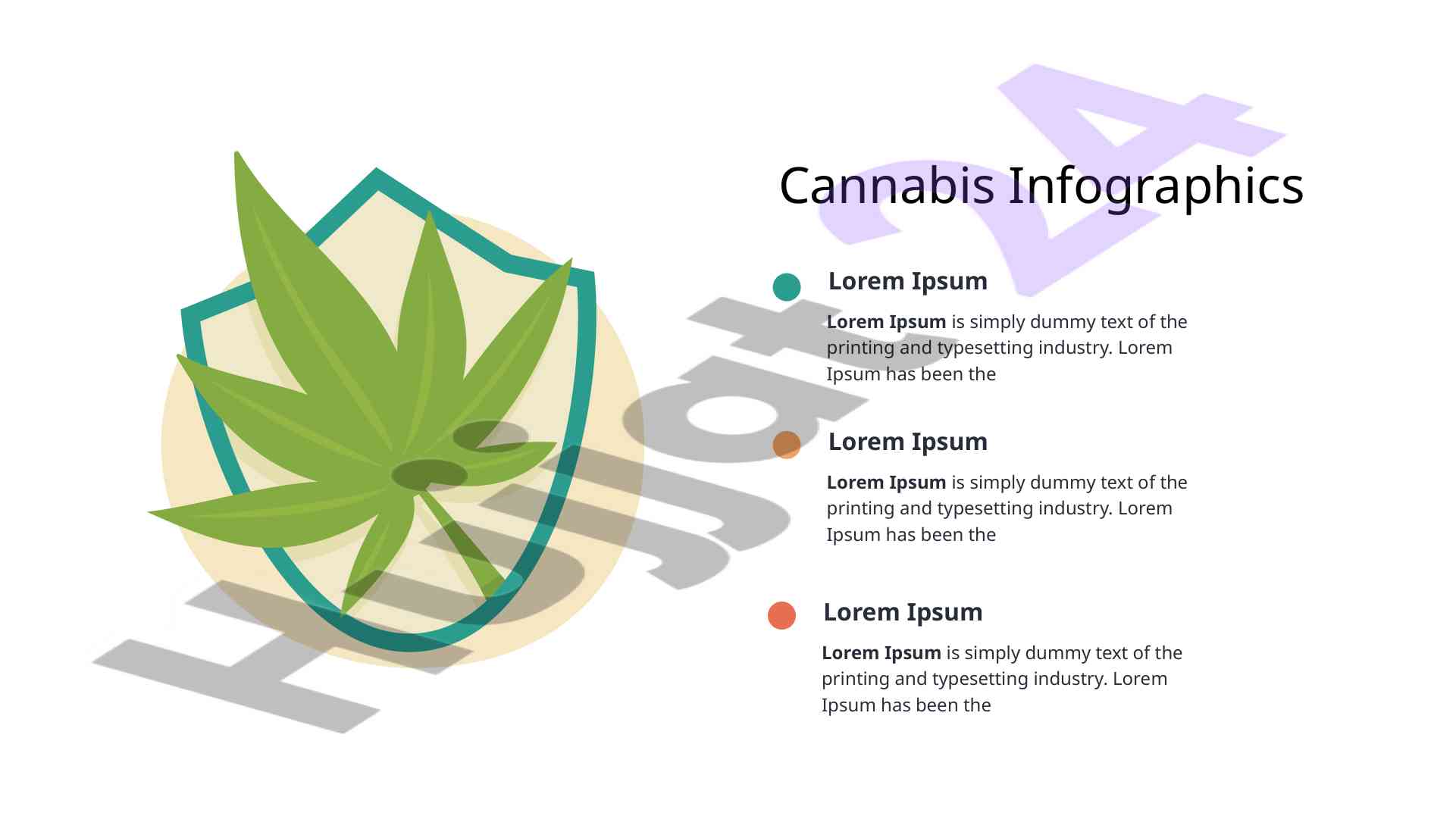 Cannabis infographics and medical cannabis overview