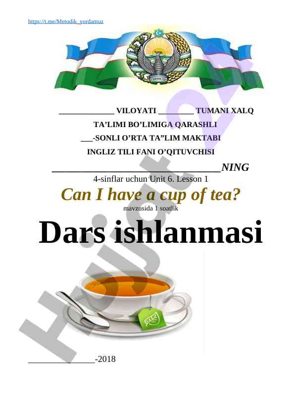 Unit 6 lesson 1 can i have a cup of tea?