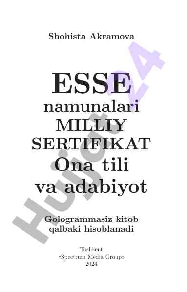 Esse nima? adabiyot nazariyasi va talablari