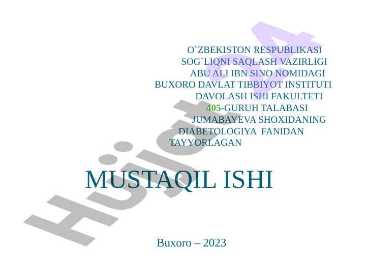 Gestatsion qandli diabet: homiladorlikdagi muammolar