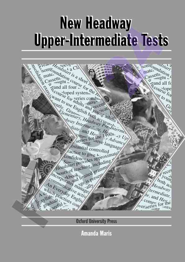 New headway upper-intermediate english tests workbook