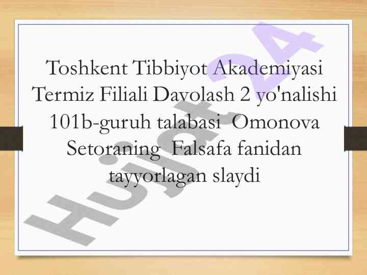 Hozirgi zamon umumbashariy muammolar va oqibatlari