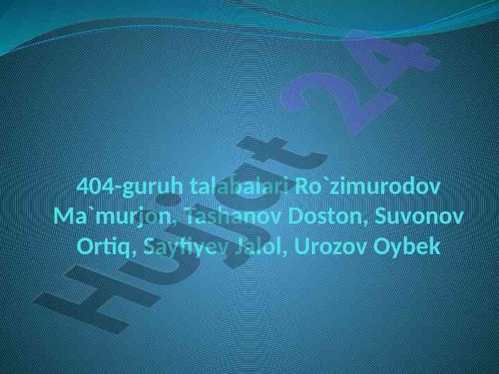 O‘quvchilar mustaqilligi va pedagogik texnologiyalar