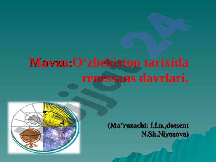 O‘zbekiston tarixida renessans davrlari