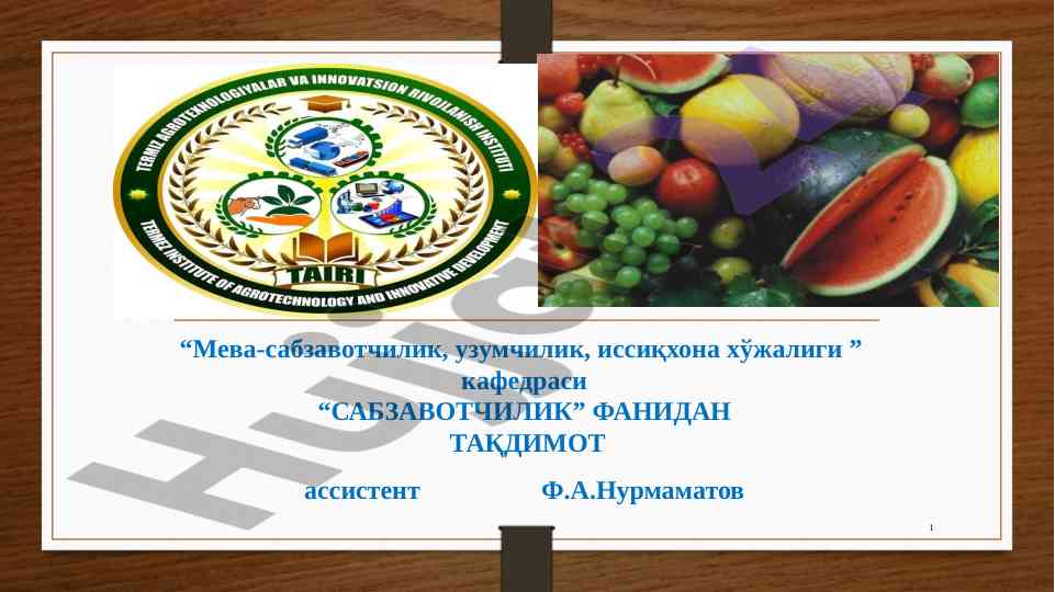 Kam tarqalgan piyozli sabzavotlar biologiyasi