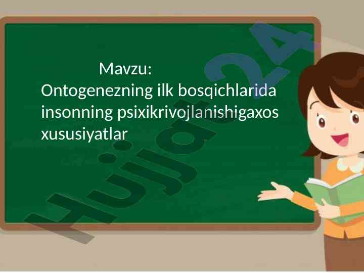 Psixik rivojlanishning perinatal davri xususiyatlari