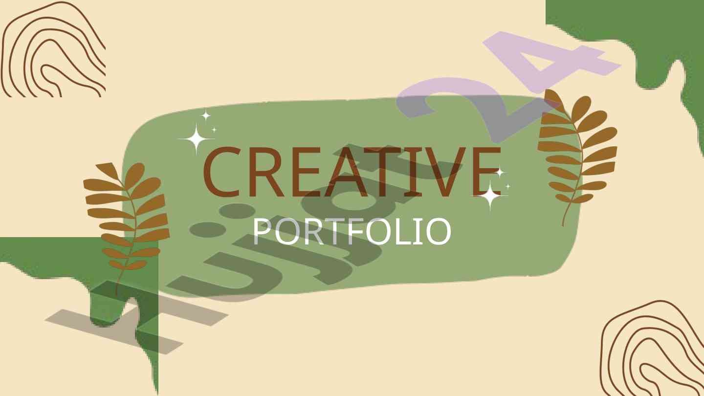 Creative portfolio about me overview