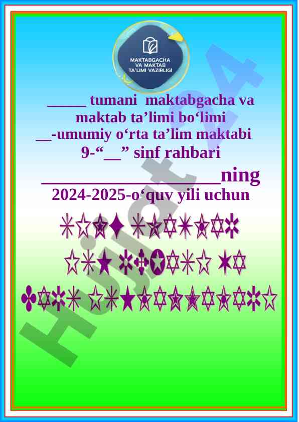 Sinf rahbari faoliyatining ahmiyati ta’limda