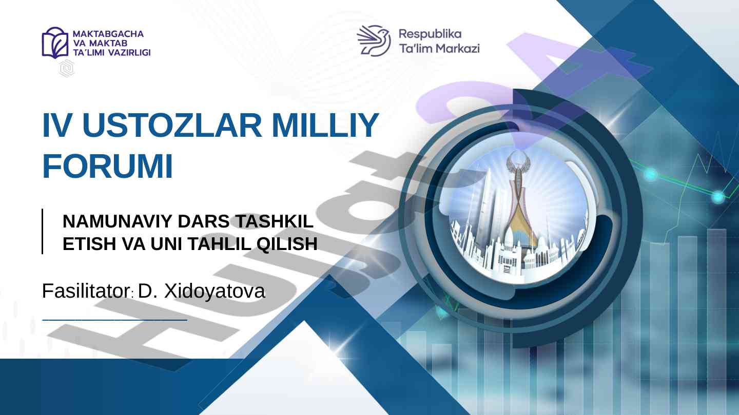 Namunaviy dars tashkil etish metodik yondashuvlar