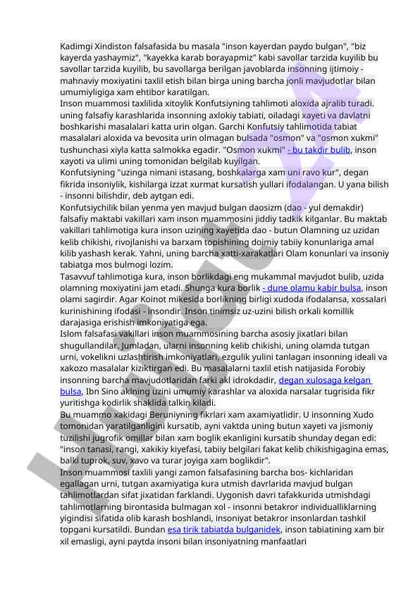 Xindiston falsafa va inson muammolari