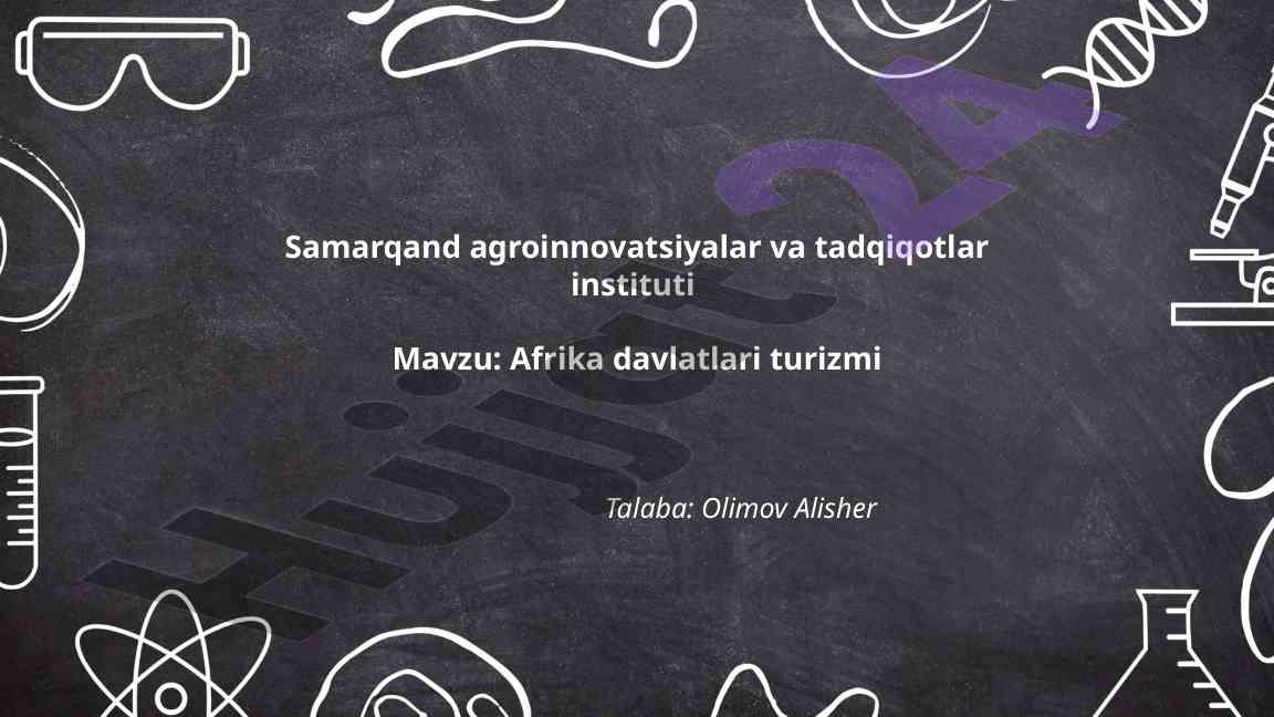 Afrika Davlatlari Turizmi Tahlili