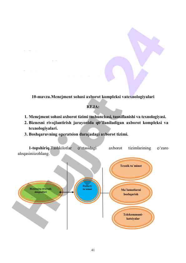 Avtomatlashtirilgan ish joylarini taqdim etish