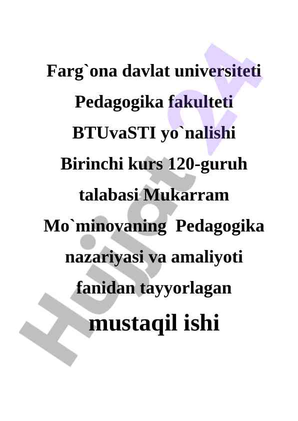 Abdulla avloniyning pedagogik qarashlari