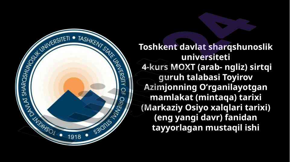 Qo'qon muxtoriyati va alash o'rda tarixi
