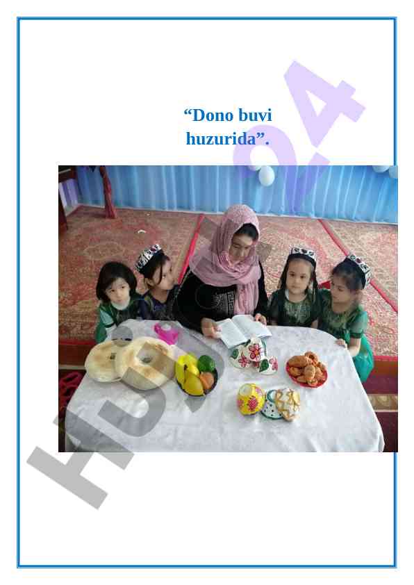 Salomlashish o‘dabi haqida qizlar namoyishi