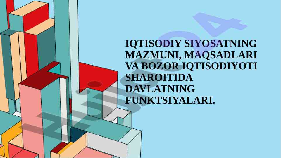 Iqtisodiy siyosat: asosiy nazariyalar va tahlillar